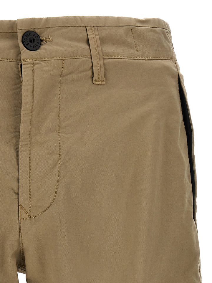 Logo Badge Bermuda Shorts Bermuda, Short Beige