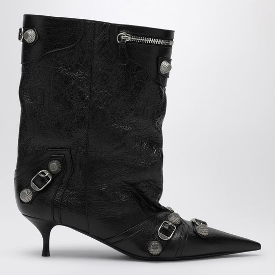Cagole Wide Black Ankle Boot