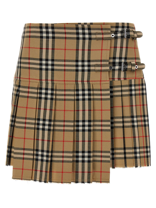 Kilt Skirt Skirts Beige
