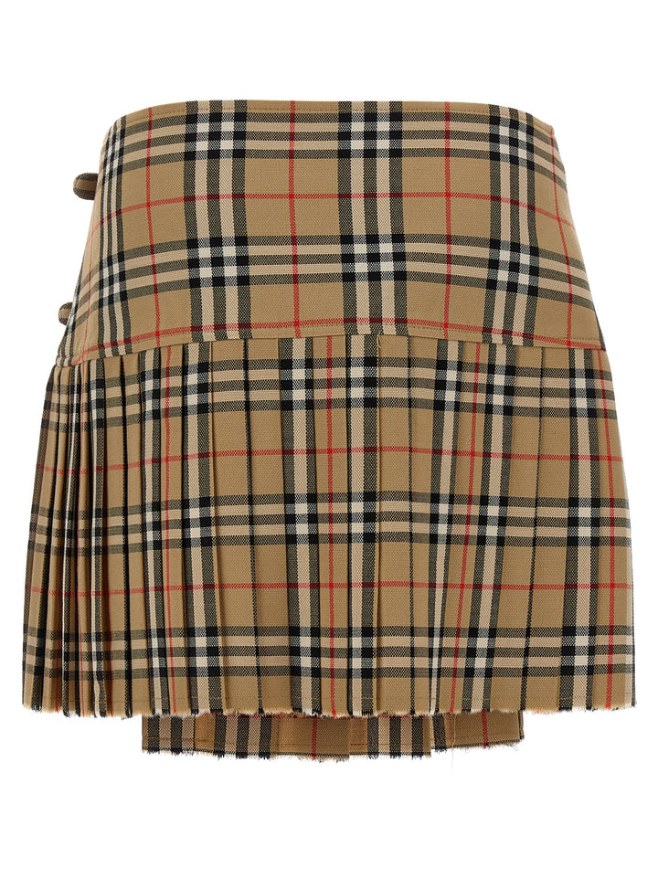 Burberry Kilt Skirt Skirts - Beige | f622e5e5c23364badfbf426dd9efbbd03ca17c07