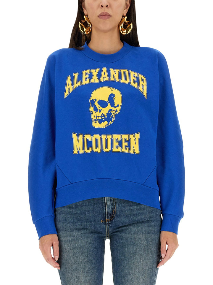 Alexander McQueen Sweatshirts - Blue | Wanan Luxury
