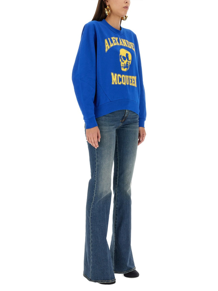 Alexander McQueen Sweatshirts - Blue | Wanan Luxury
