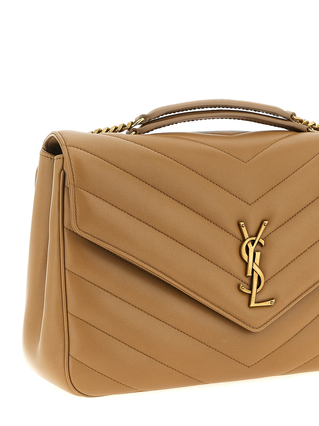 Saint Laurent Loulou Shoulder Bags - Beige | 7886e307f8003d6a4d85e25c5169376f1ae9f2ab