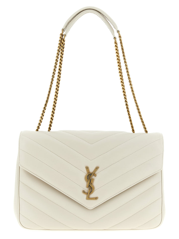 Saint Laurent Loulou Shoulder Bags - Beige | 432f67f00b50dfa7ea7935860f876ae959524355