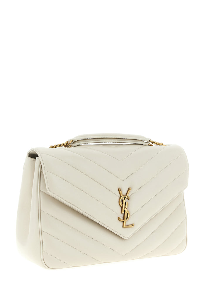 Saint Laurent Loulou Shoulder Bags - Beige | 0305d55e6f8056b94c7edc50d03ee479b901a4cd
