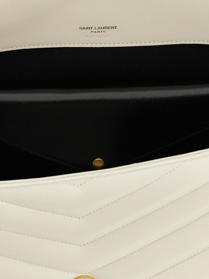 Saint Laurent Loulou Shoulder Bags - Beige | 582e77acdc325becd34cbc92169ffcec7df92a3c