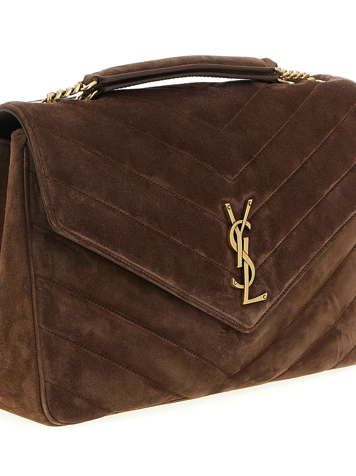 Saint Laurent Loulou Shoulder Bags - Brown | fcbb86f34db1d274b4bc835560876930a16ca5db