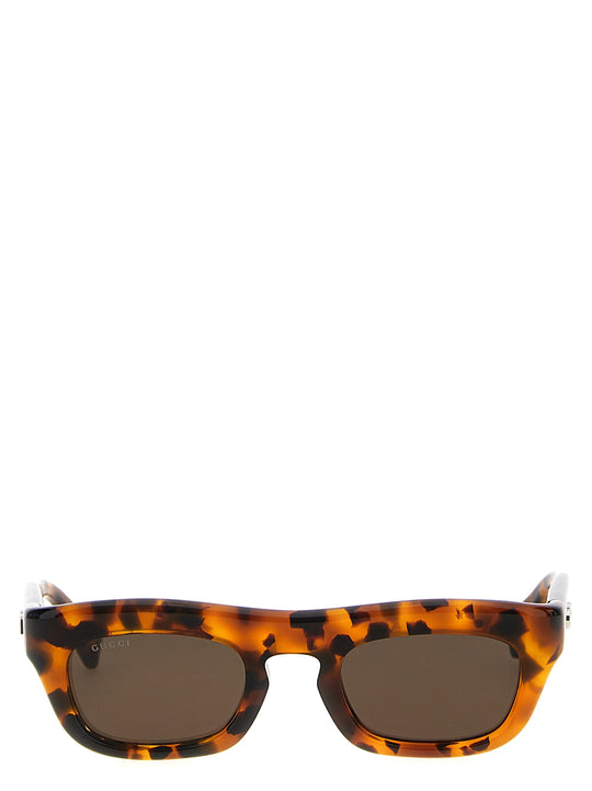 Rectangular Sunglasses Brown