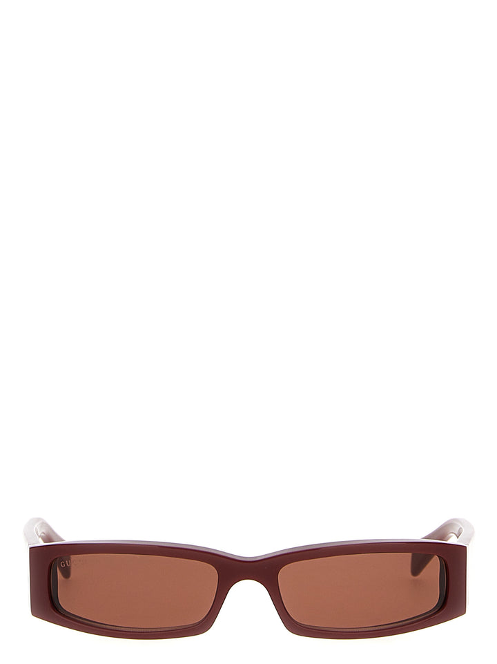 Gucci Rectangular Sunglasses - Bordeaux | ee61808a1068fc8b00211619d078e2b14ca1140d