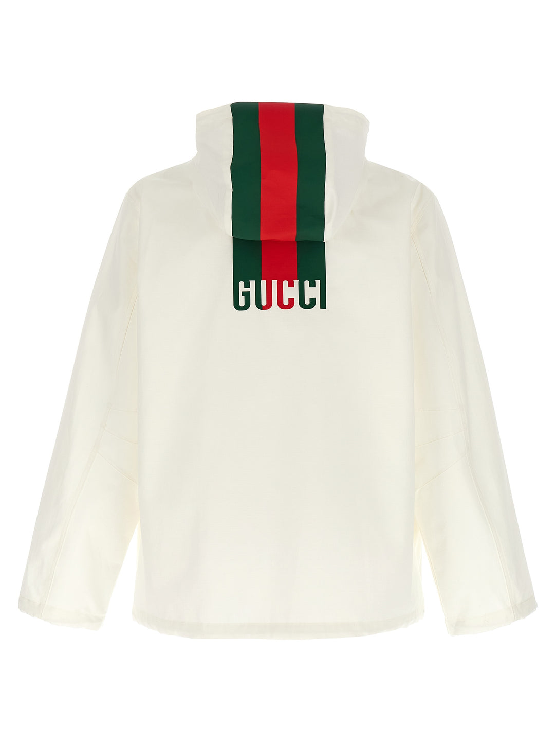 Gucci Nastro Web Water Repellent Jacket Puffer Jackets - White | 0c020bcfa7522d4fe3eefbd59112e9848a651396