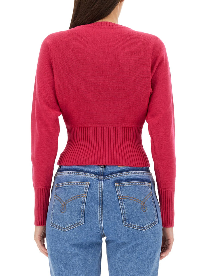 Moschino Jeans Sweaters - Fuchsia | 44ba324abc1b878ae9de4df8adcb12462698fe57