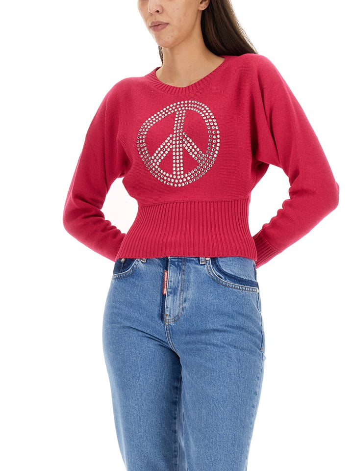 Moschino Jeans Sweaters - Fuchsia | 3b8d438a8f124aa3c77f5e8ee169f8ff8909f8c7