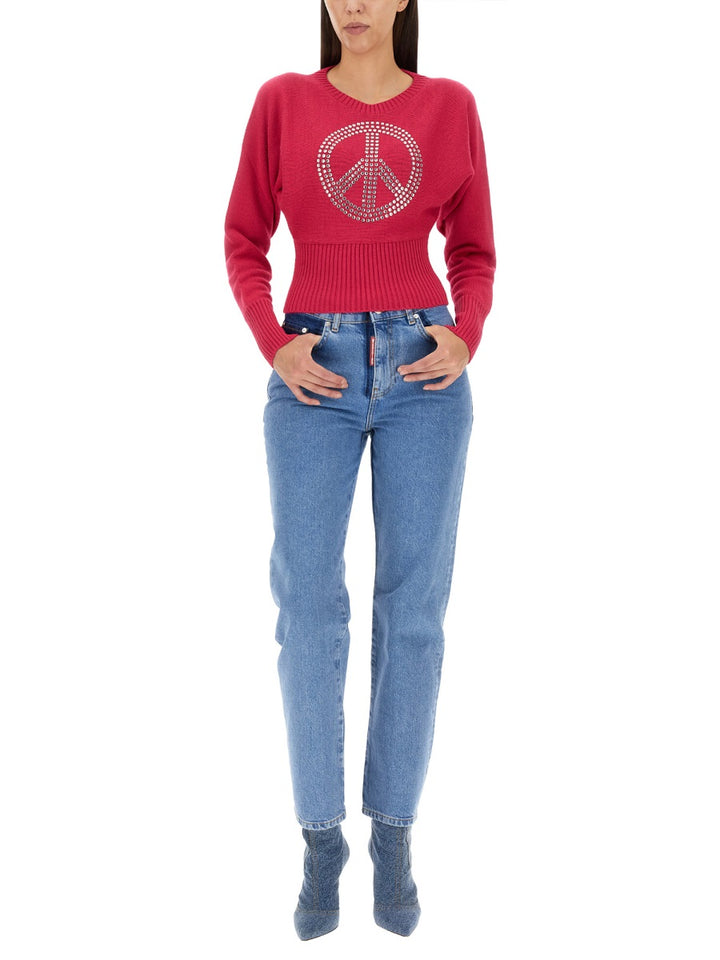 Moschino Jeans Sweaters - Fuchsia | 398a8a46120e30cc303a2c33fa47d6835bc11dc9