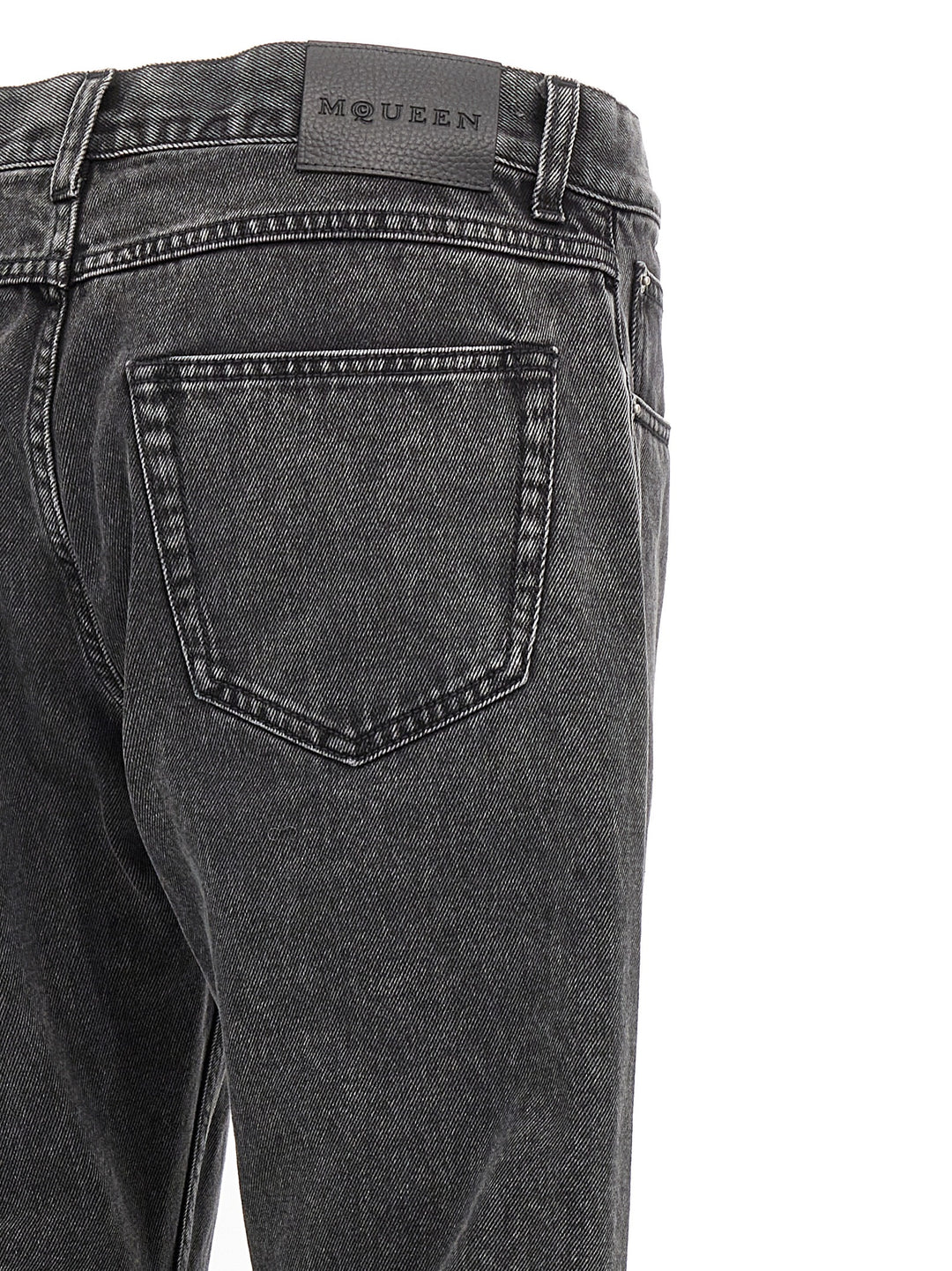 Metal Plate Jeans Black