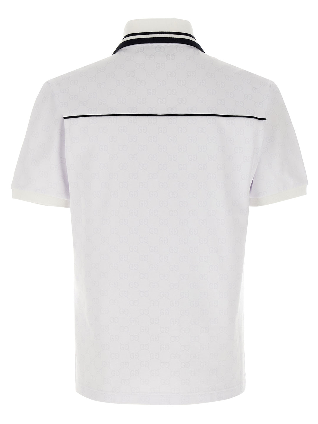 Gucci Gg Jacquard  Shirt Polo - White | f05399678a10180f0e7d67c9de703004d320da1f