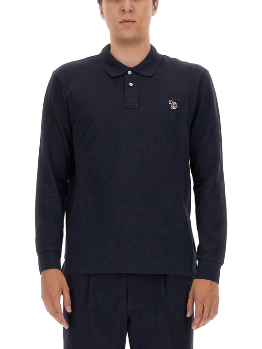 Polo Shirt With Zebra Patch