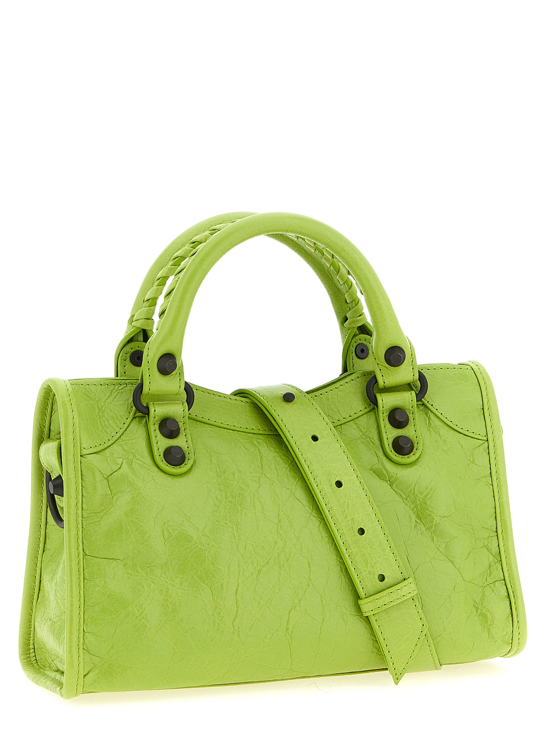 Balenciaga Le City Mini Hand Bags - Green | 3d399304929664bf74e9076e5ad2670f3a61e2d4