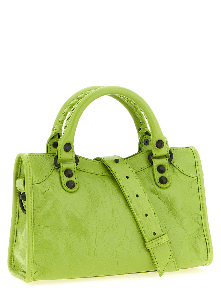 Balenciaga Le City Mini Hand Bags - Green | 3d399304929664bf74e9076e5ad2670f3a61e2d4