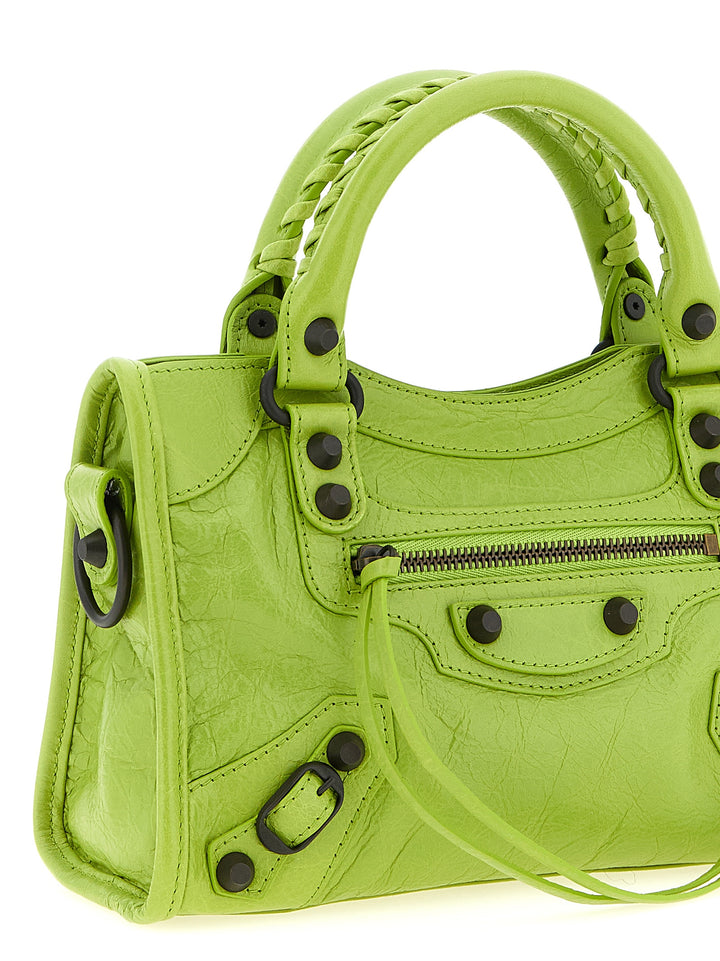 Balenciaga Le City Mini Hand Bags - Green | 2e325f5e2b6670c179221bf1ac84a7f06f289428