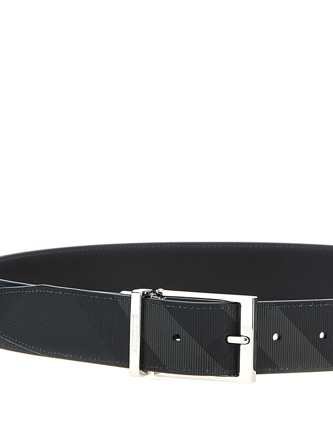 Check Reversible Belt Belts Black