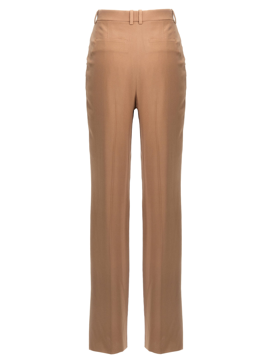 Crepe Silk Pants Beige