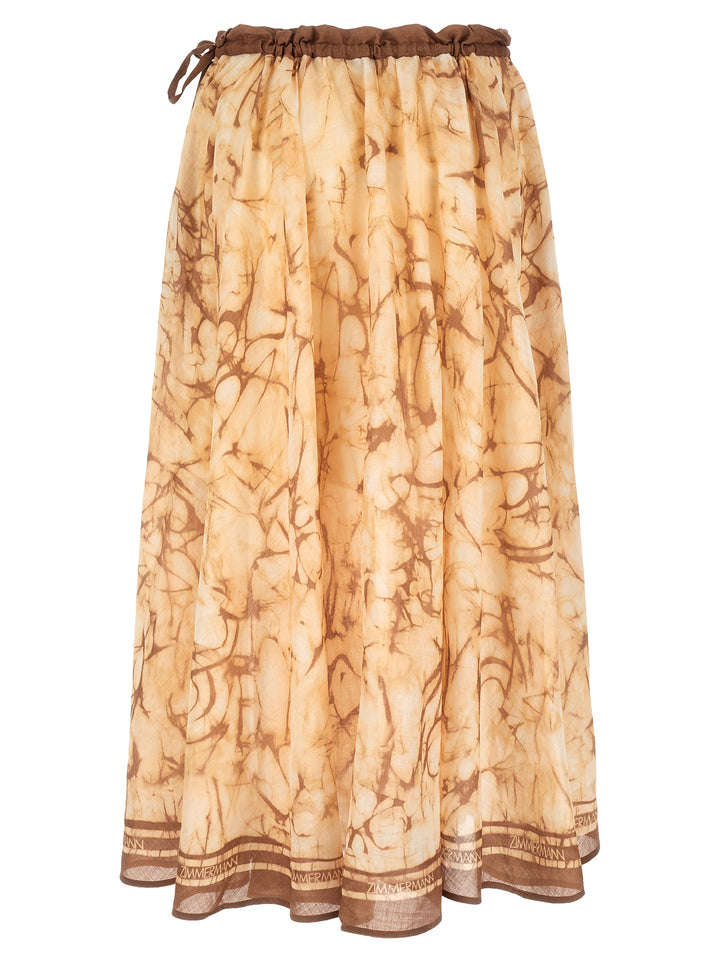 Zimmermann Indra Skirts - Beige | 42bb640c79b1dc6951bed0bd03145b19d3ebe79a