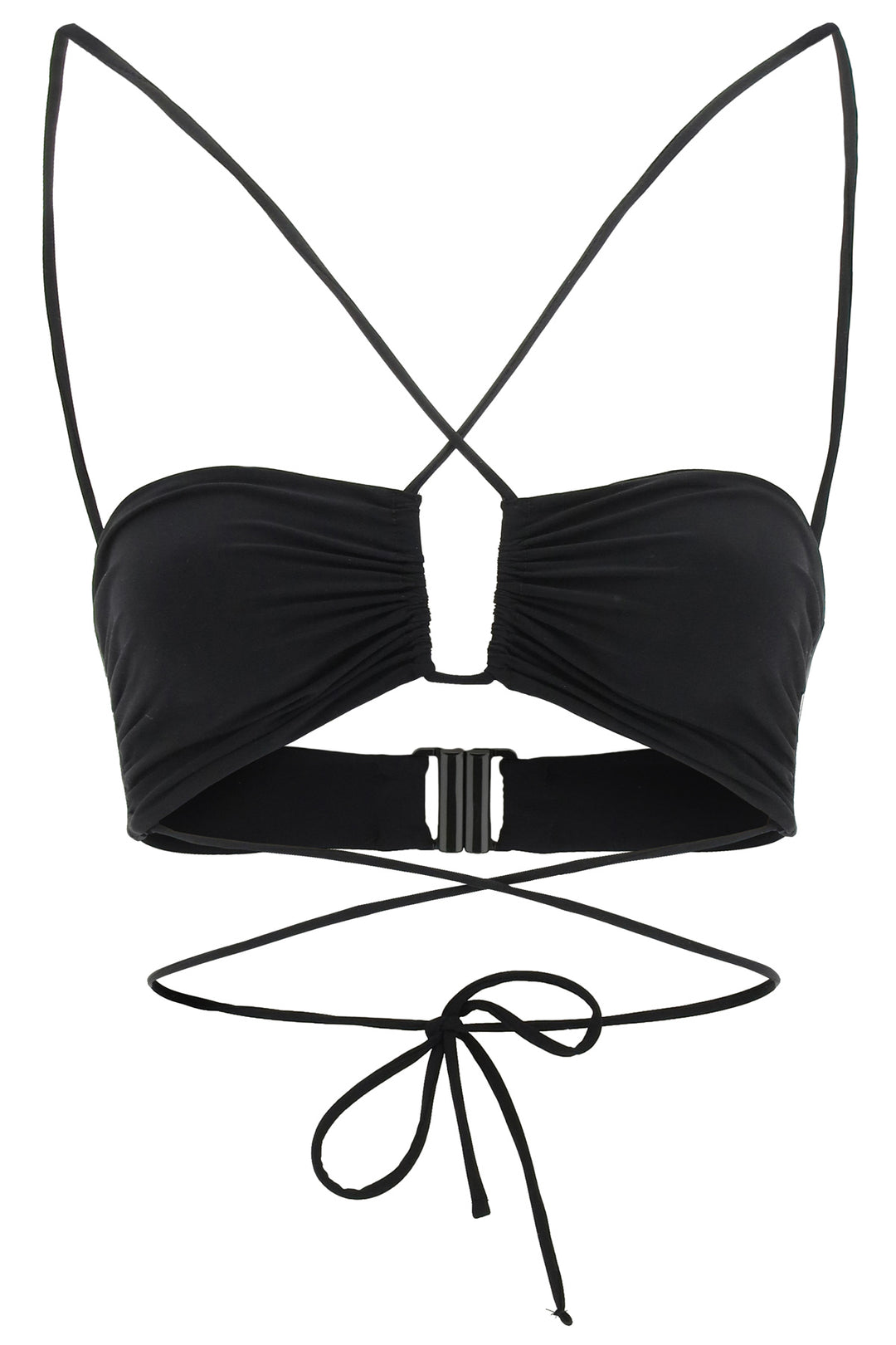 Crisscross Bandeau Bikini Top