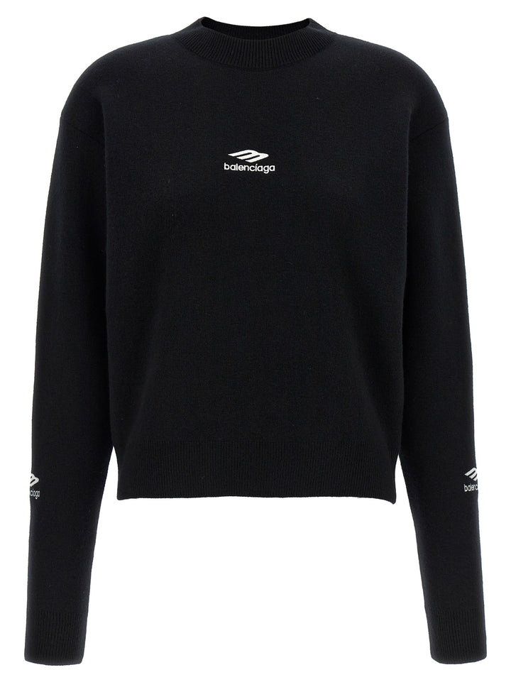 Logo Sweater Sweater, Cardigans Black