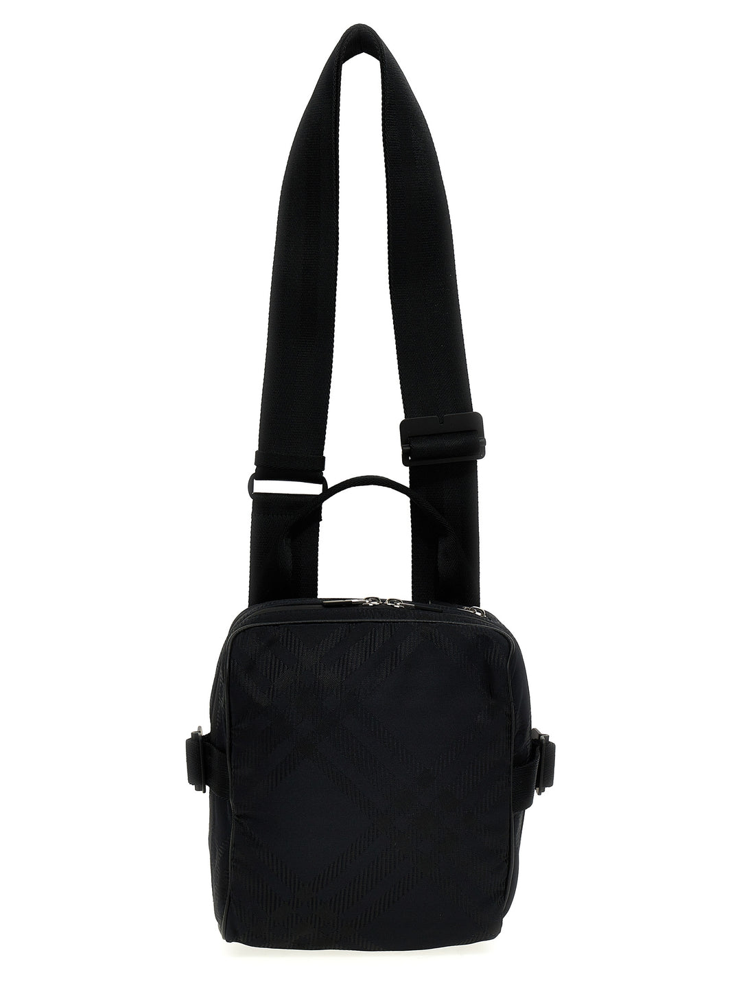 Check Crossbody Bags Black