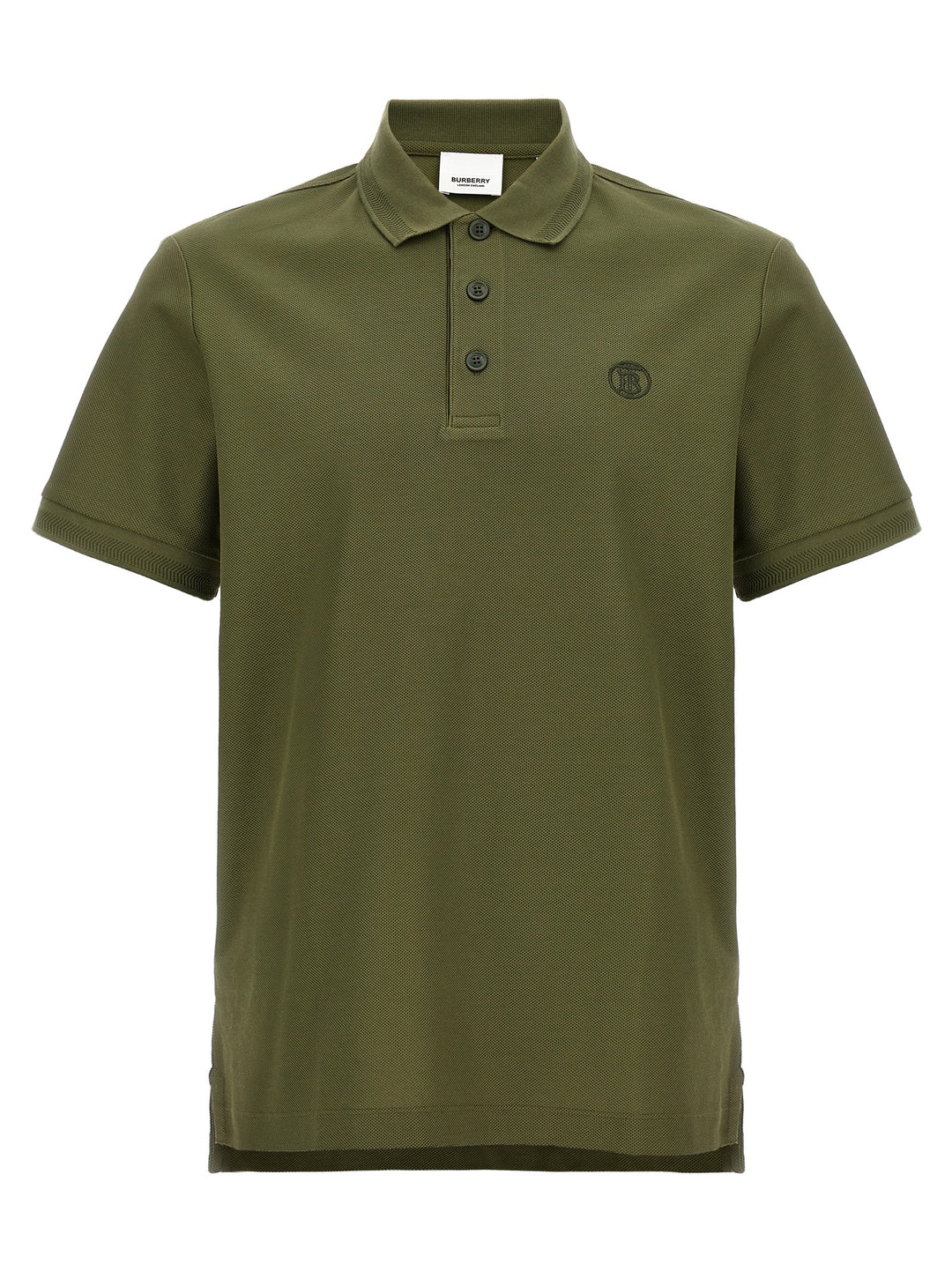 Logo Embroidery  Shirt Polo Green