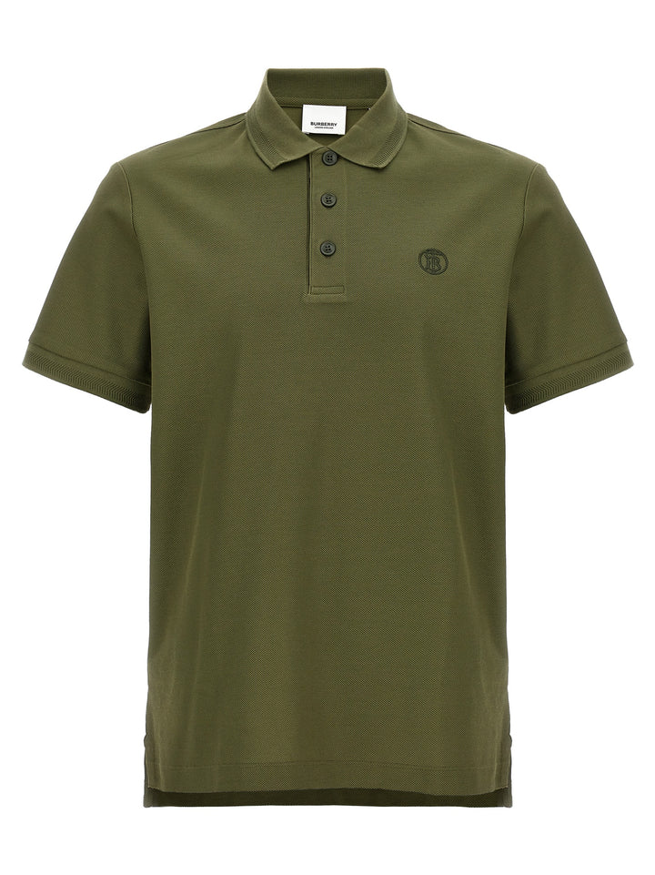 Logo Embroidery  Shirt Polo Green