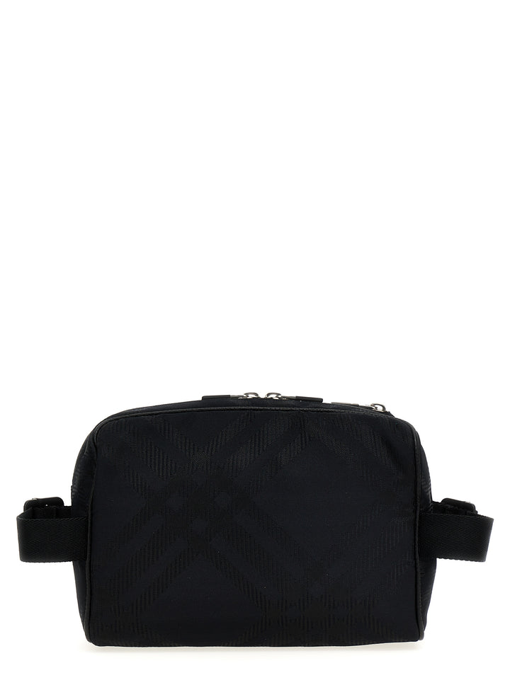 Check Crossbody Bags Black