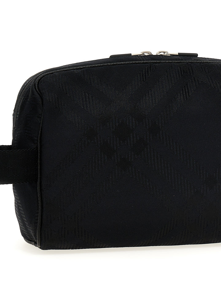 Check Crossbody Bags Black