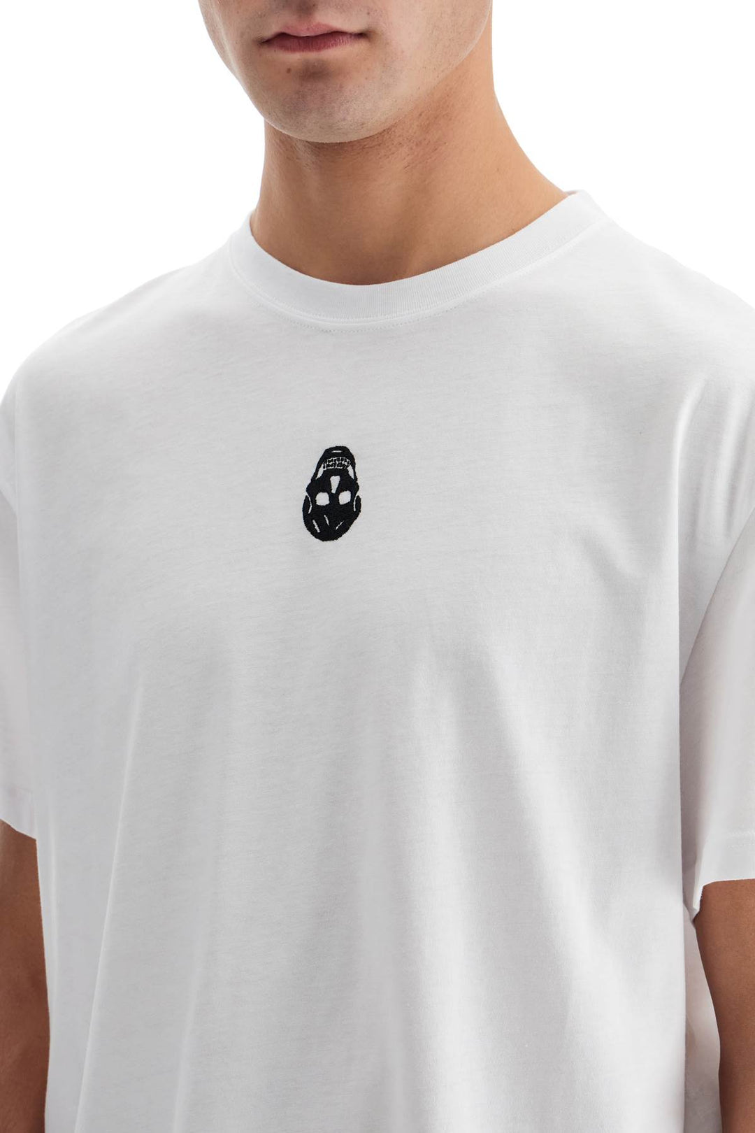 T Shirt Con Ricamo Skull