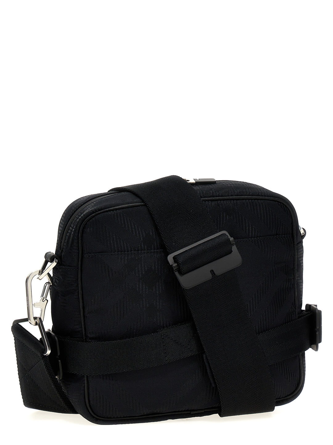 Check Shoulder Strap Crossbody Bags Black