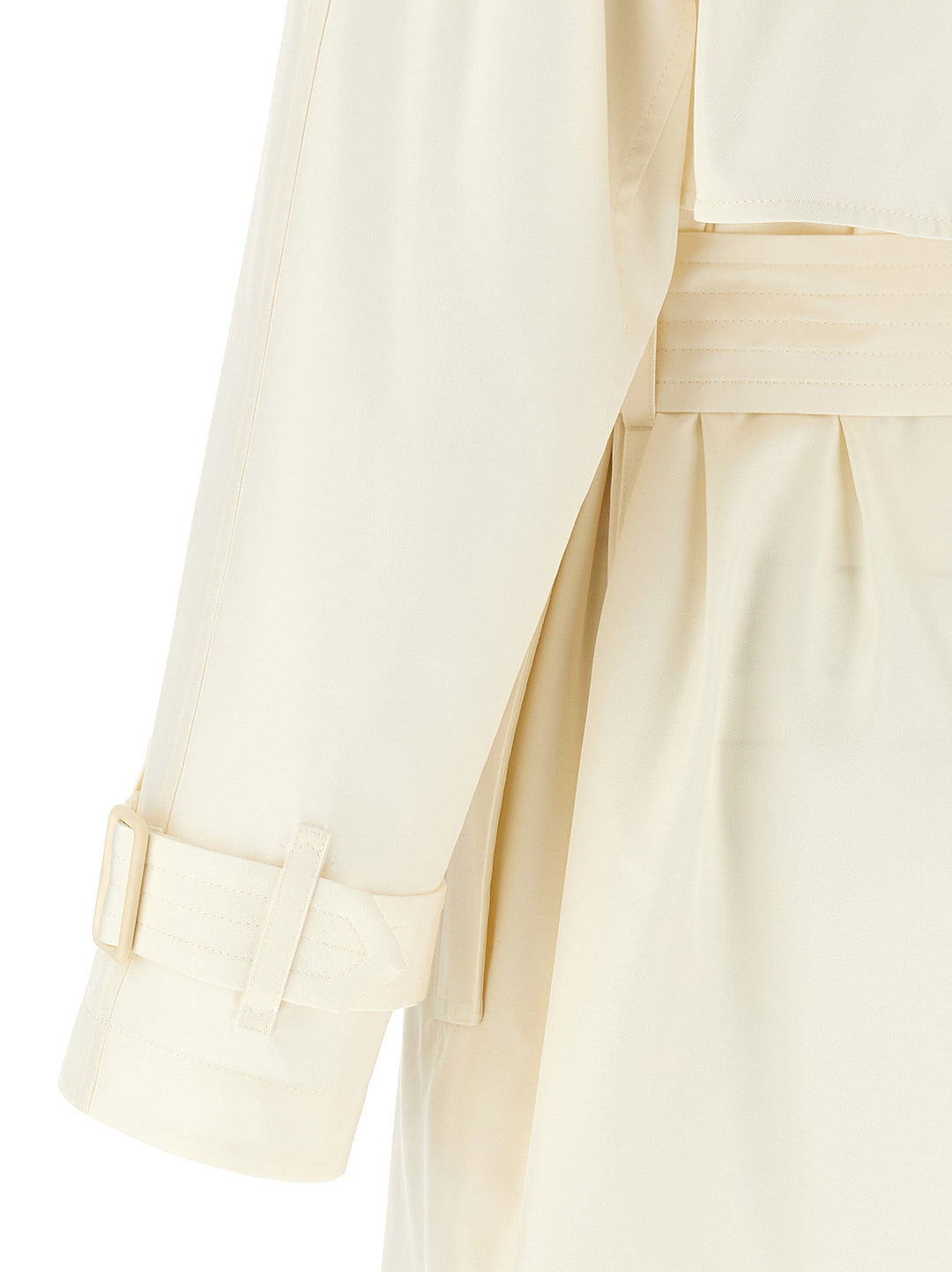 Long Silk Trench Coat Coats, Trench Coats White