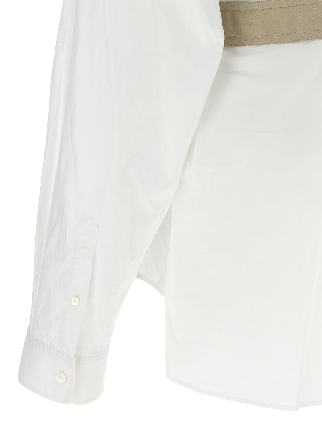 Belt Shirt Shirt, Blouse White