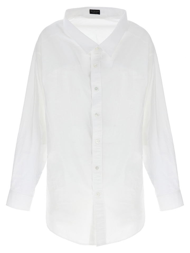 Off-Shoulder Shirt Shirt, Blouse White