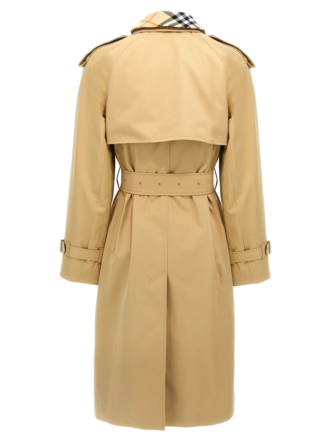 Gabardine Long Trench Coat Coats, Trench Coats Beige