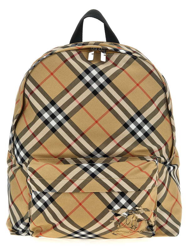 Check Backpack Backpacks & Travels Beige