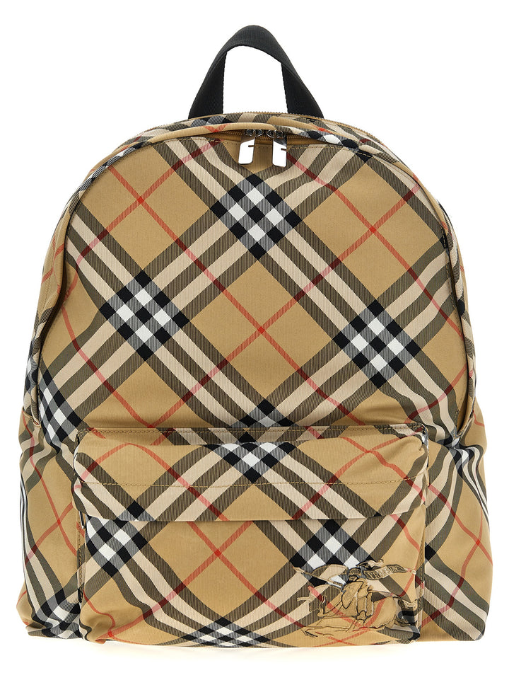 Check Backpack Backpacks Beige