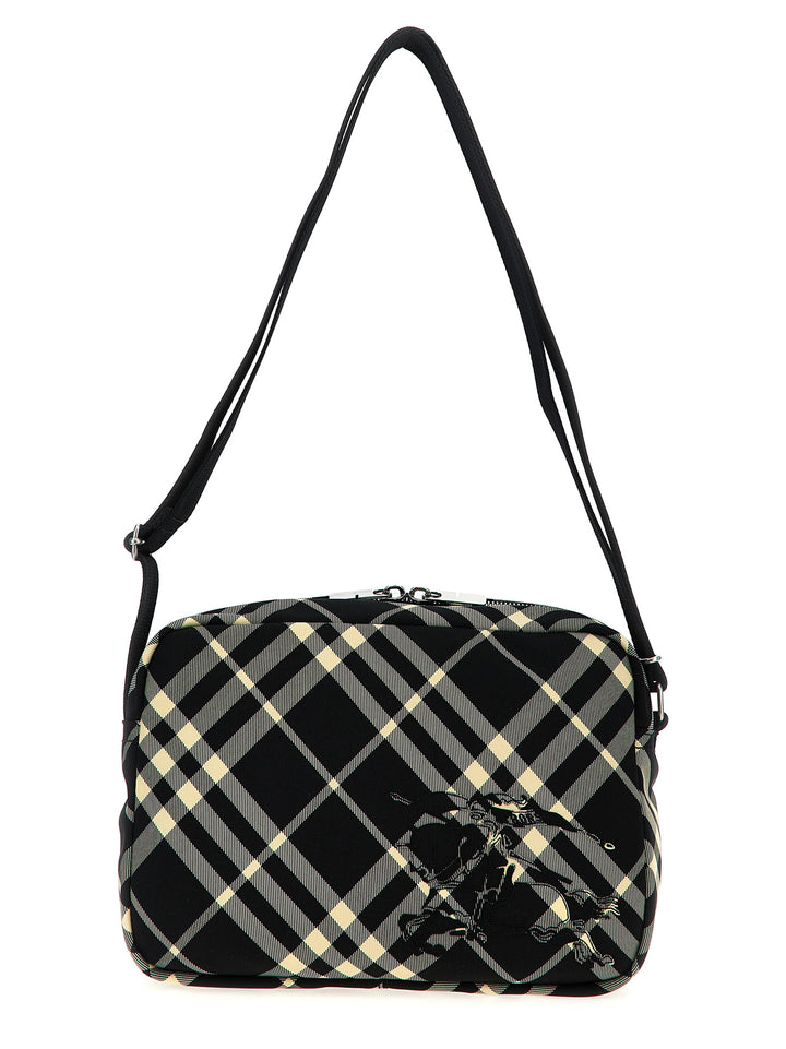 Check Crossbody Bags Black