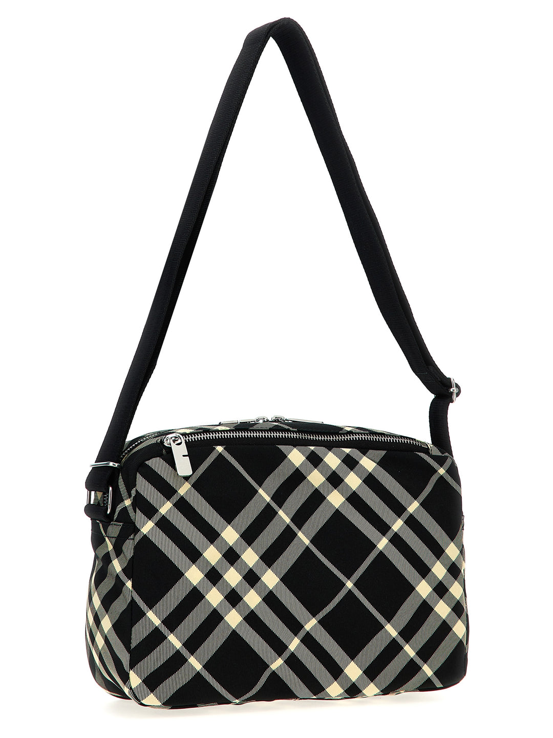 Check Crossbody Bags Black