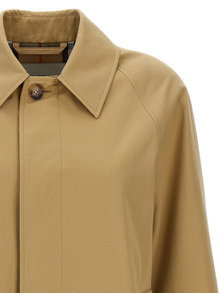 Gabardine Short Trench Coat Coats, Trench Coats Beige