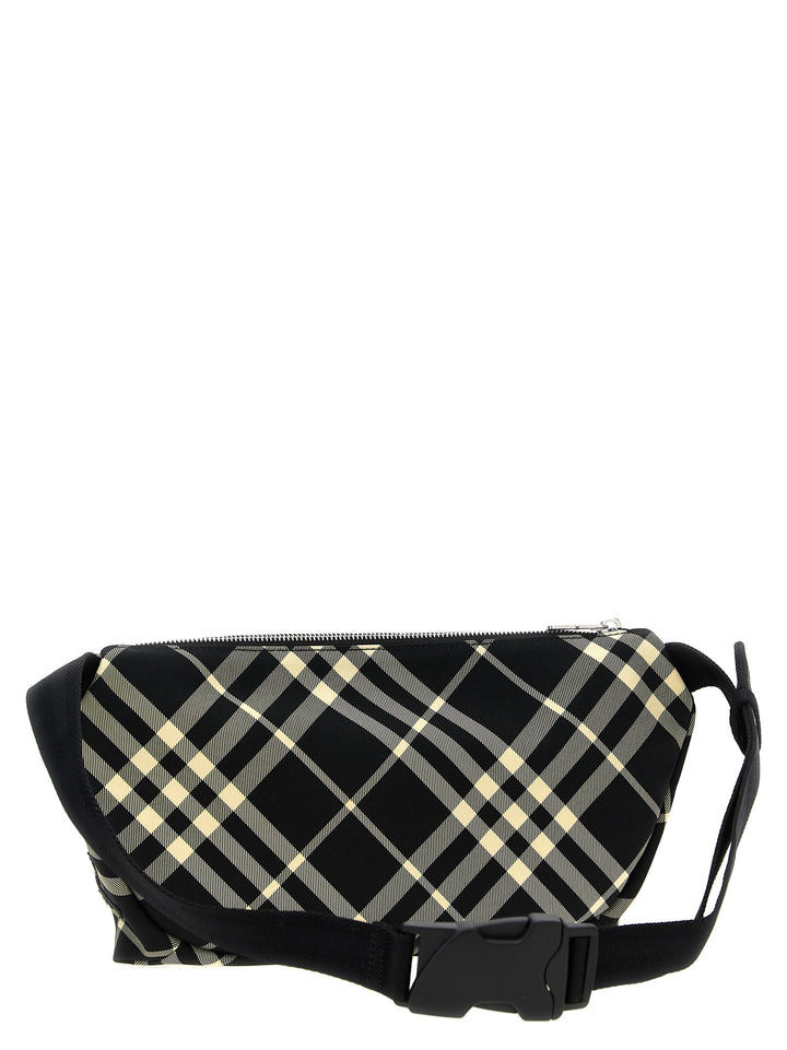 Check Crossbody Bags Black