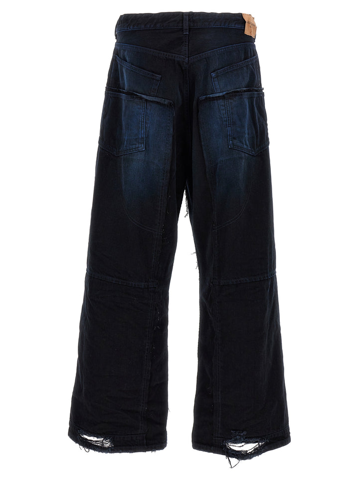 Double Knee Jeans Blue