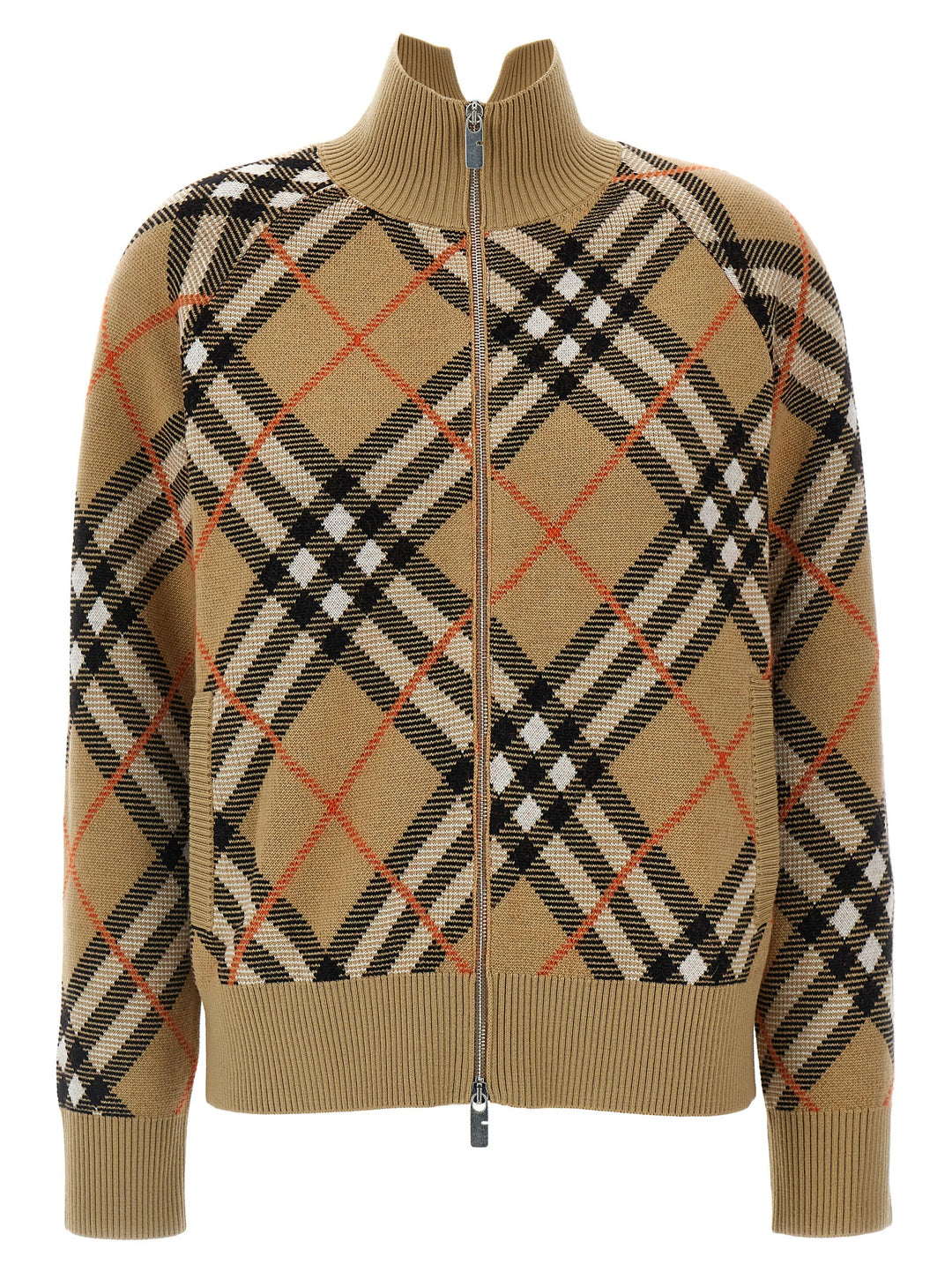 Check Cardigan Sweater, Cardigans Multicolor