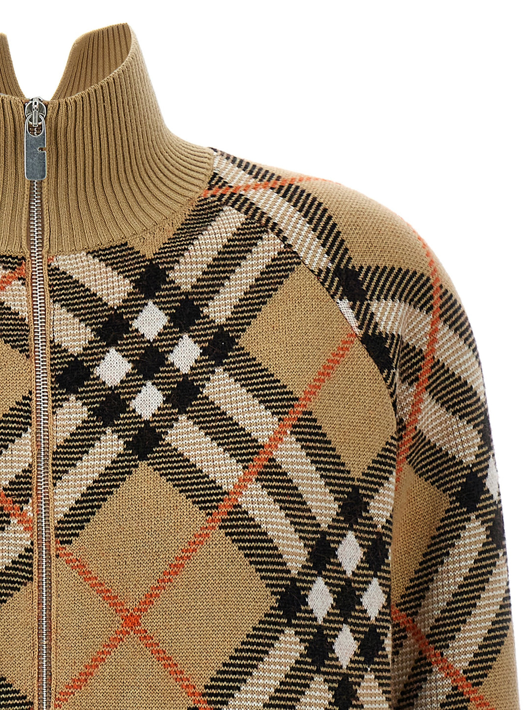 Check Cardigan Sweater, Cardigans Multicolor