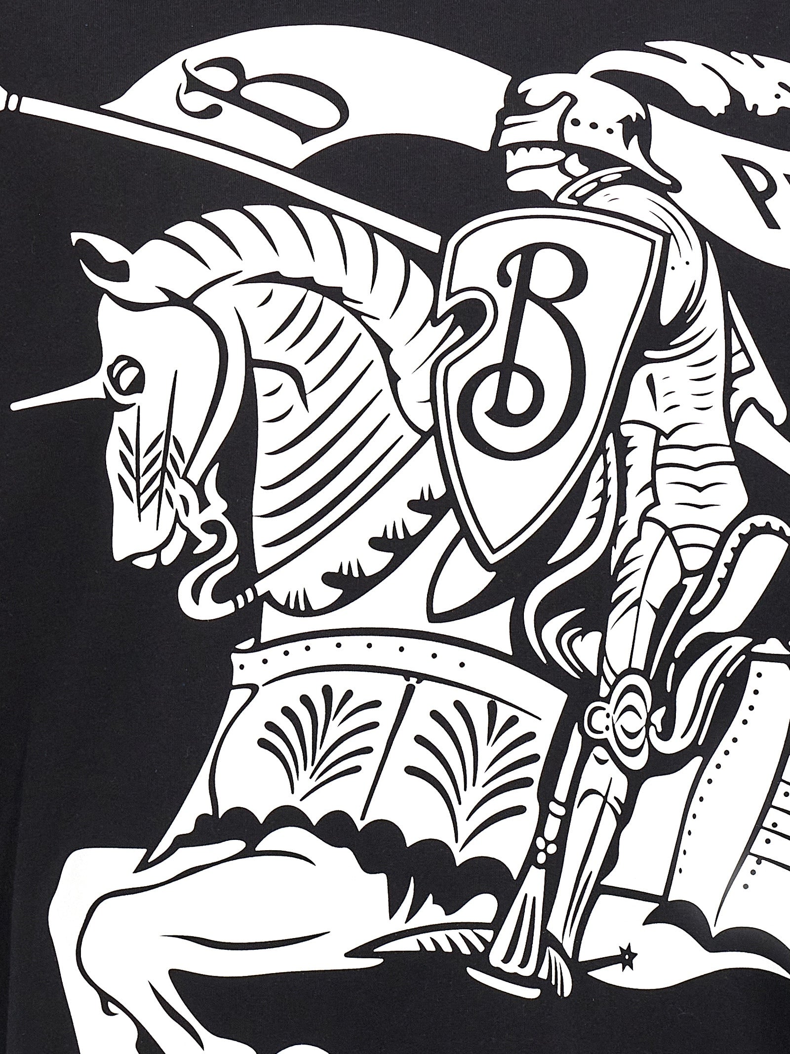 Burberry Ekd T-Shirt White/Black | Wanan Luxury