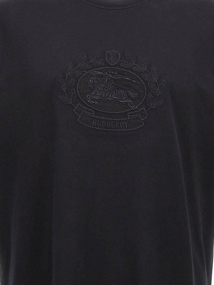 Logo Embroidery T-Shirt Black